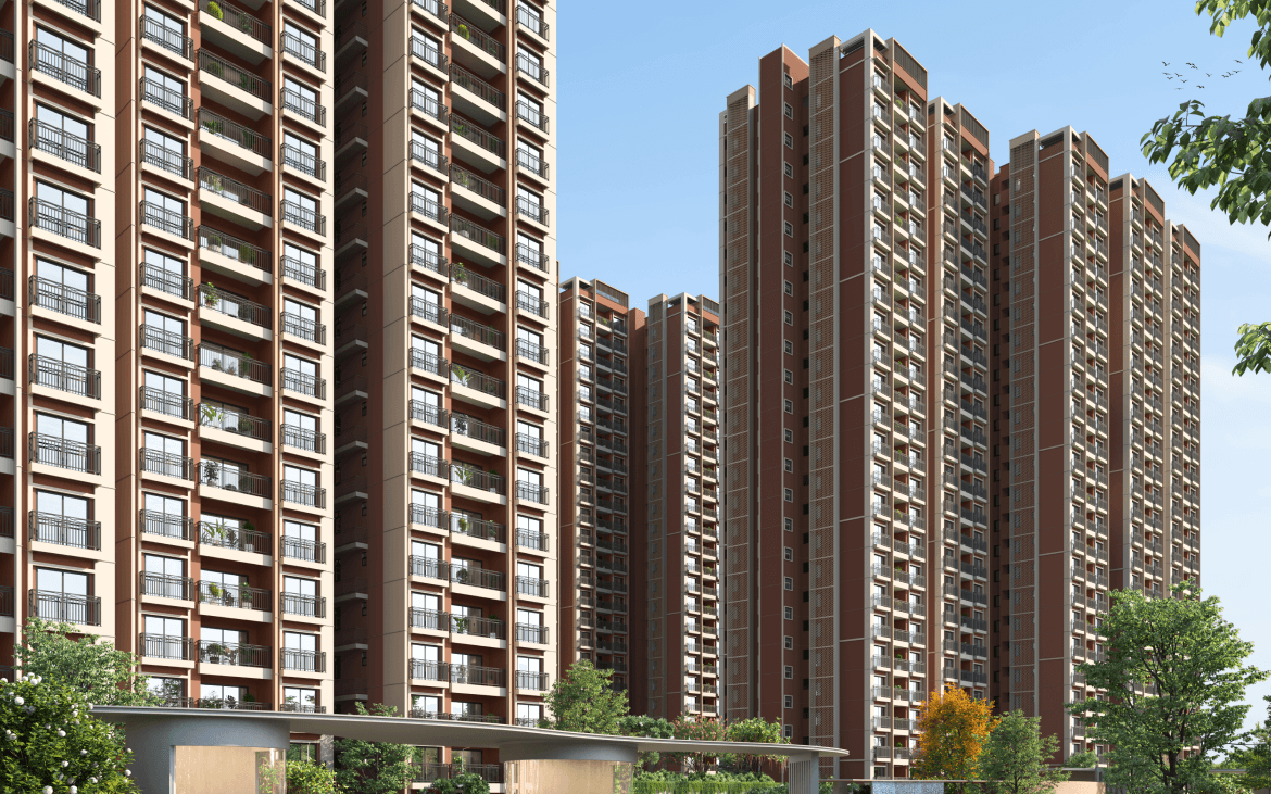 Front Elevation View of Living Tree by Kalyani Developers