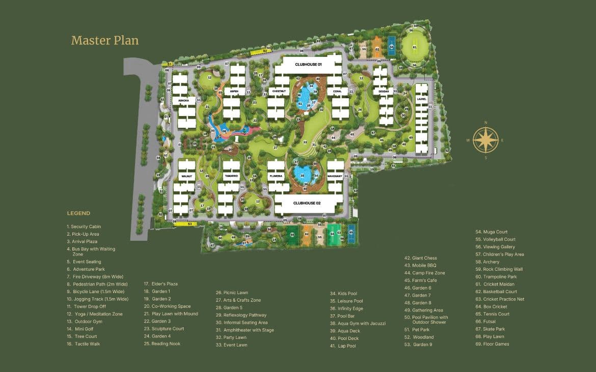 Master plan of Living Tree by Kalyani Developers